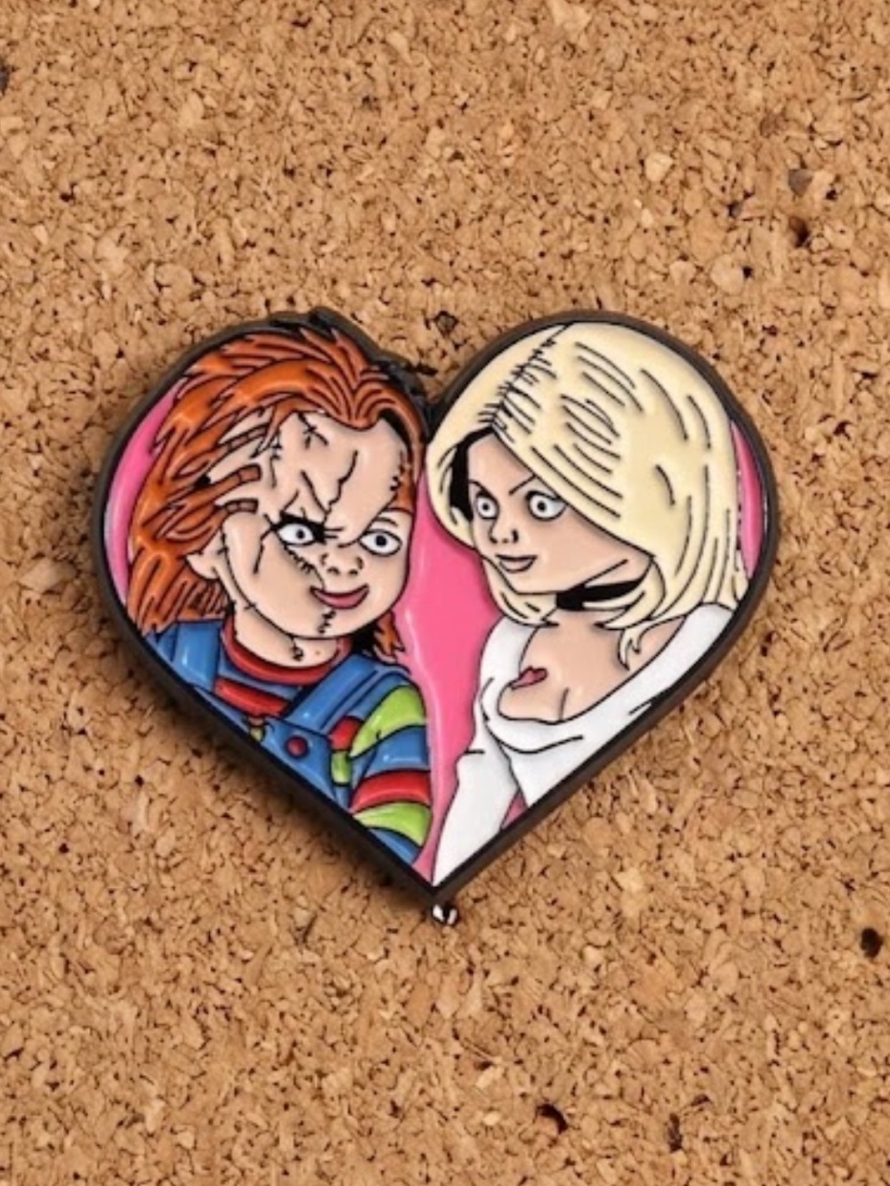 🔥3/$12 - Enamel Pin - Chucky & Bride